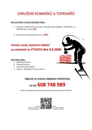 revize kotlů a čištění komínů